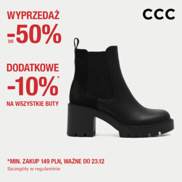 Extra 10% na wszystkie buty w CCC!