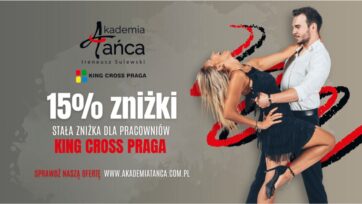 Zniżka na KURSY TAŃCA dla pracowników CH KING CROSS PRAGA!