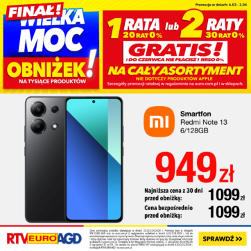 Finał WIELKAMOC obniżek w RTV EURO AGD!