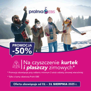 -50% rabatu na czyszczenie kurtek i płaszczy zimowych