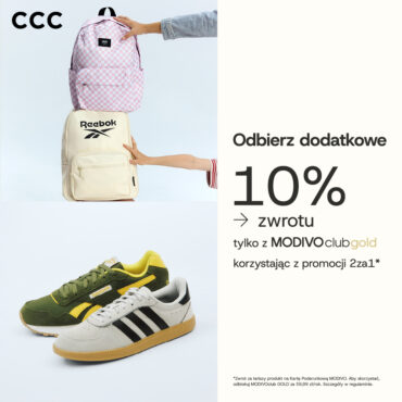 Zgarnij 10% cashbacku w CCC!