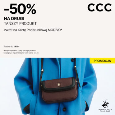 -50% na drugi tańszy produkt w CCC
