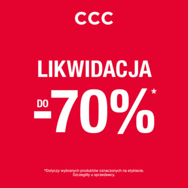 Likwidacja kolekcji do -70% w CCC!