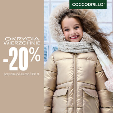Okrycia wierzchnie -20% przy zakupach za min. 300 zł.