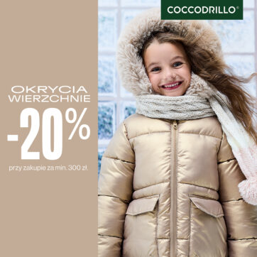 Okrycia wierzchnie -20% przy zakupach za min. 300 zł.